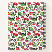 Individuelle Name Monogram Kalocsa Matyo Pattern T Notizblock (Rückseite)