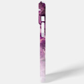 Individuelle Name Monogram Lila Ombre Crystals Case-Mate iPhone Hülle (Rückseite / Links)