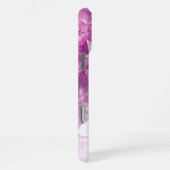 Individuelle Name Monogram Lila Ombre Crystals iPhone Hülle (Rechte Seite)