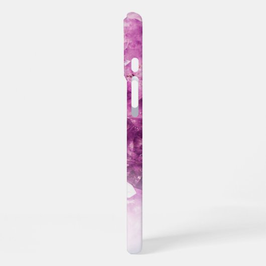 Individuelle Name Monogram Lila Ombre Crystals iPhone Hülle (Linke Seite)