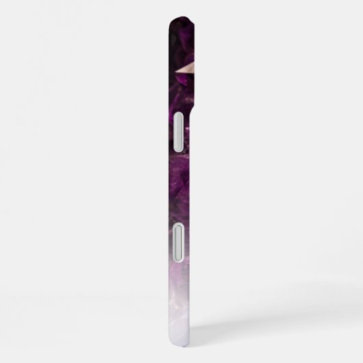 Individuelle Name Monogram Lila Ombre Crystals iPhone Hülle (Rechte Seite)