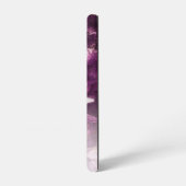 Individuelle Name Monogram Lila Ombre Crystals Samsung Galaxy Hülle (Linke Seite)