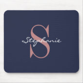 Individuelle Name Monogram Mousepad (Vorne)