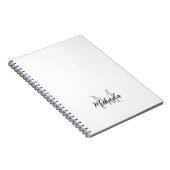 Individuelle Name Monogram Notizblock (Rechte Seite)