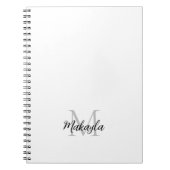 Individuelle Name Monogram Notizblock (Vorderseite)