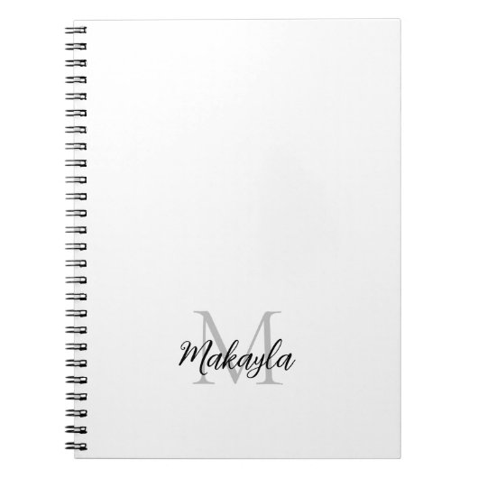 Individuelle Name Monogram Notizblock (Vorderseite)