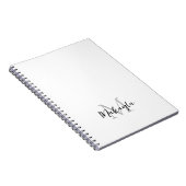 Individuelle Name Monogram Notizblock (Rechte Seite)