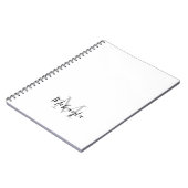 Individuelle Name Monogram Notizblock (Linke Seite)