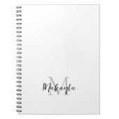 Individuelle Name Monogram Notizblock (Vorderseite)