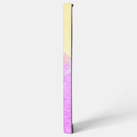 Individuelle Name Monogram Pastell Chic Wasserfarb Samsung Galaxy Hülle (Linke Seite)