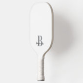 Individuelle Name Monogram Pickleball Paddel Schläger (Links)