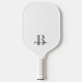 Individuelle Name Monogram Pickleball Paddel Schläger (Rückseite)