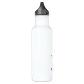 Individuelle Name Monogram Schwarz-weiß Gift Gastg Edelstahlflasche (Links)