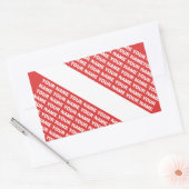 INDIVIDUELLE NAME MONOGRAM Scuba Diving SYMBOL Fla Rechteckiger Aufkleber (Umschlag)