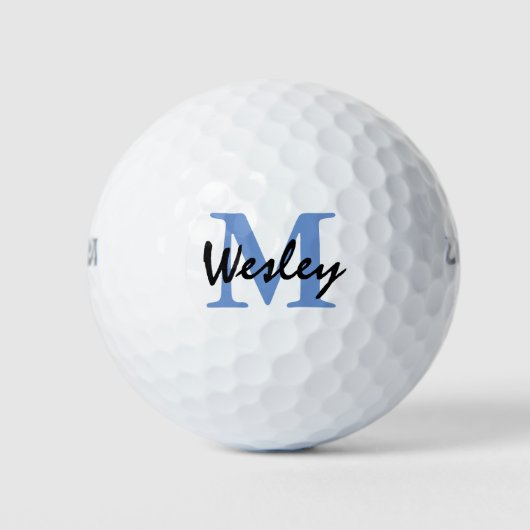 Individuelle Name Monogram Stilvoll Golfball (Vorderseite)