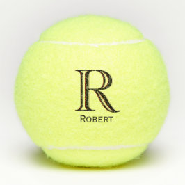 Individuelle Name Monogram Tennis Ball