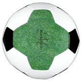 Individuelle Name Monogram Zen Grüngras Natur Fußball (Gedreht)