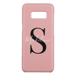 Individuelle Name Monogramm auf Hübsche Pastell-Ro Case-Mate Samsung Galaxy S8 Hülle