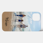 Individuelle Name Monogramm-Foto Case-Mate iPhone Hülle (Rückseite (Horizontal))