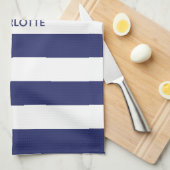 Individuelle Name Monogramm Geschirrtuch (Viertel Falte)