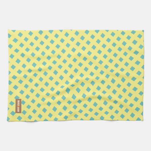 Individuelle Name monogramm Geschirrtuch (Horizontal)