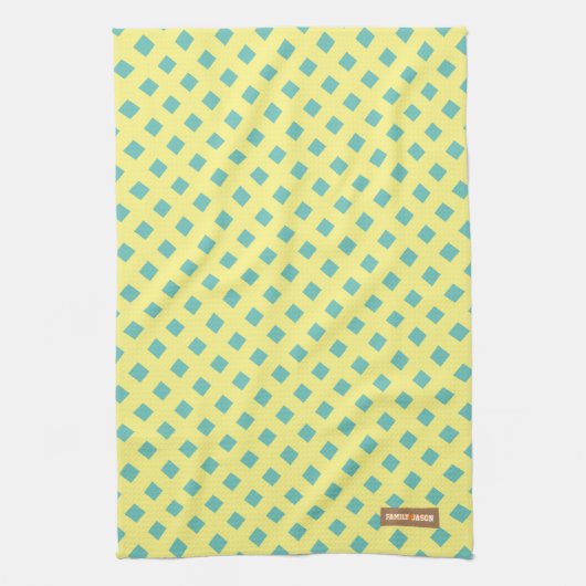 Individuelle Name monogramm Geschirrtuch (Vertikal)