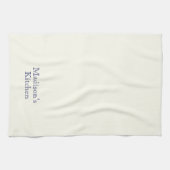 Individuelle Name-Monogramm-Marinebäckerei Geschirrtuch (Horizontal)