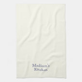 Individuelle Name-Monogramm-Marinebäckerei Geschirrtuch (Vertikal)