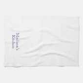 Individuelle Name Monogramm Marinebäckerei Geschirrtuch (Horizontal)