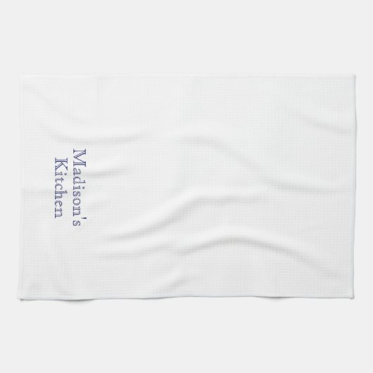 Individuelle Name Monogramm Marinebäckerei Geschirrtuch (Horizontal)