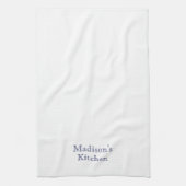 Individuelle Name Monogramm Marinebäckerei Geschirrtuch (Vertikal)