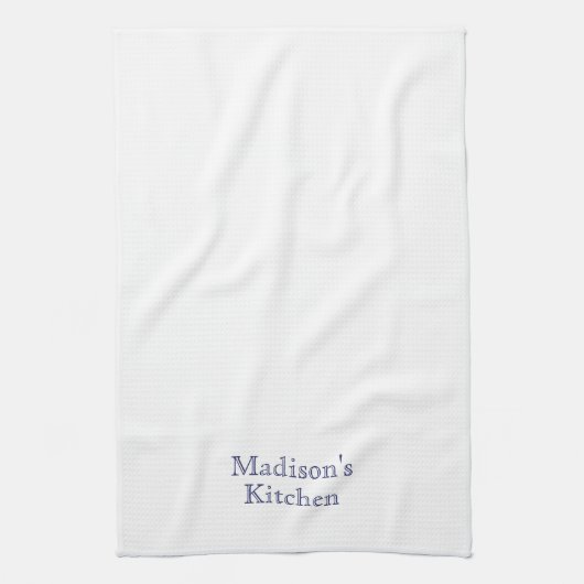 Individuelle Name Monogramm Marinebäckerei Geschirrtuch (Vertikal)