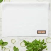 Individuelle Name Monogramm moderne Design Trendwe Geschirrtuch (Gefaltet)