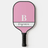 Individuelle Name Monogramm Pink Pickleball Paddel Pickleball Schläger (Vorderseite)