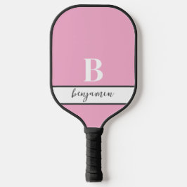 Individuelle Name Monogramm Pink Pickleball Paddel Pickleball Schläger