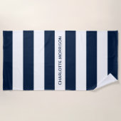 Individuelle Name monogramm Strandtuch (Vorderseite)