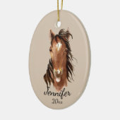 Individuelle Name, Monogramm, Textfarbkreide Keramik Ornament (Links)