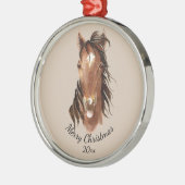 Individuelle Name, Monogramm, Textfarbpferd Ornament Aus Metall (Links)