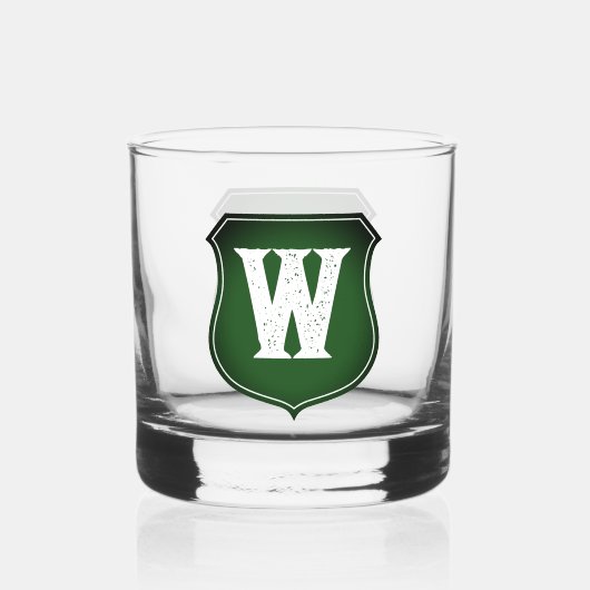 Individuelle Name-Monogramm-Whisky-Geschenk Whiskyglas (Rückseite)