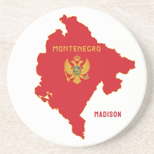 Individuelle Name Montenegro Getränkeuntersetzer (Vorne)