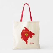 Individuelle Name Montenegro Tragetasche (Rückseite)