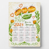 Individuelle Name Motivierend 2023 Kalender Fotoplatte (Vorderseite)