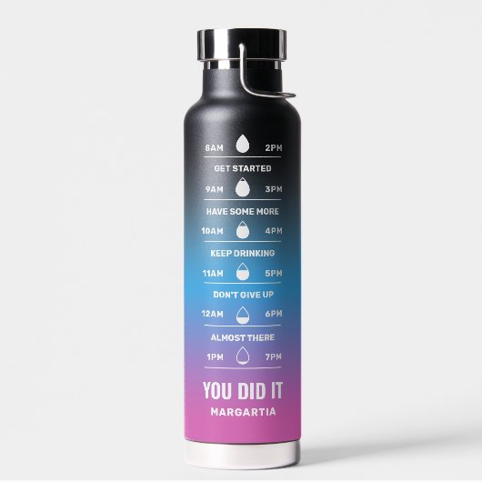 Individuelle Name Motivierend Zeit Maker Erinnerun Trinkflasche (Links)