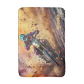 Individuelle Name Motocross Badematte (Vorderseite Vertikal)