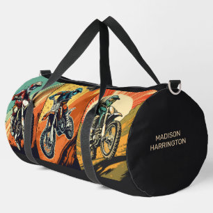 Individuelle Name Motocross Duffle Bag