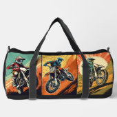 Individuelle Name Motocross Duffle Bag (Vorderseite)