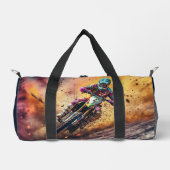 Individuelle Name Motocross Duffle Bag (Vorderseite)