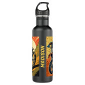 Individuelle Name Motocross Edelstahlflasche (Vorderseite)