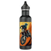 Individuelle Name Motocross Edelstahlflasche (Rechts)