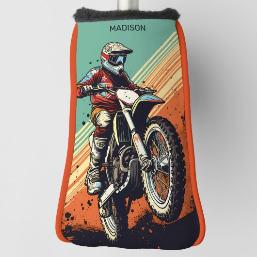Individuelle Name Motocross Golf Headcover (Rotieren 90)